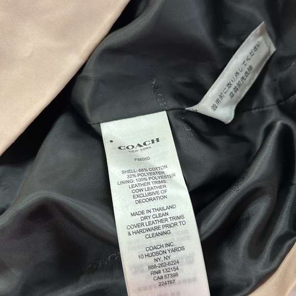 🔥🔥🔥Coach Double Breasted Trench Coat Jacket - Picture 9 of 9